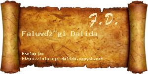 Faluvégi Dalida névjegykártya